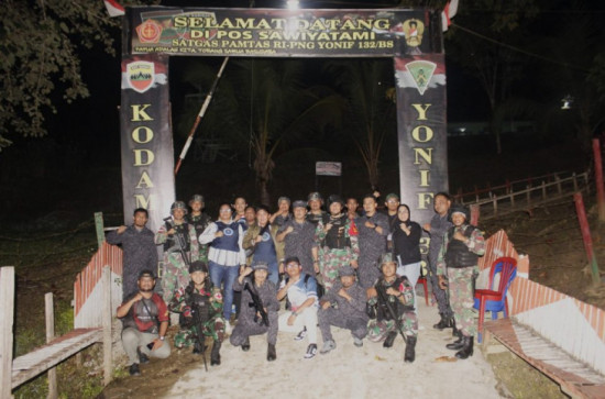 Sweeping Sinergitas Satgas Yonif 132/BS Dan BNNP Papua Cegah Peredaran Narkotika Di Perbatasan RI-PNG.