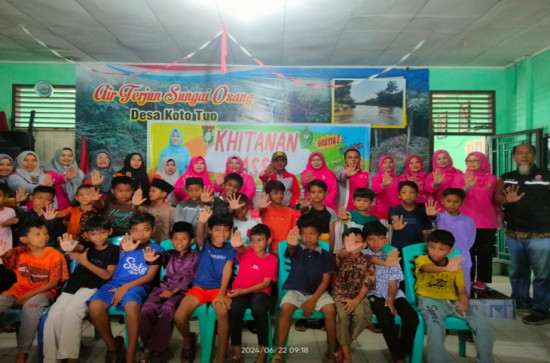 GOW Kab. Kampar Wujud Kepedulian Terhadap Kesehatan Masyarakat Melalui Sunnat Massal Di Desa Koto Tuo.