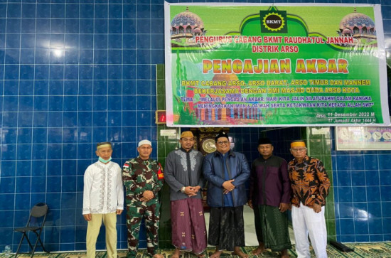 Tingkatkan Iman Dan Taqwa, Prajurit Antasena Menghadiri Pengajian Akbar.