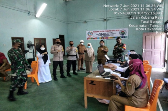 Himbau Terapkan Prokes, Posko PPKM Tambang Juga Laksanakan Vaksinasi