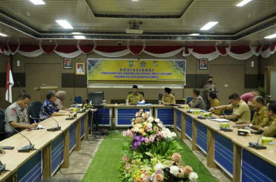 102 Ekor Ternak Mati, Bersama Tim Satgas Riau Sekda Kampar Buka Secara Resmi Sosialisasi PMK 