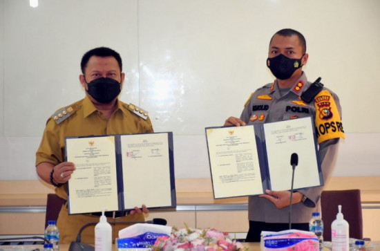 Pemkab Kampar dan Polres Kampar Lakukan MoU Aset