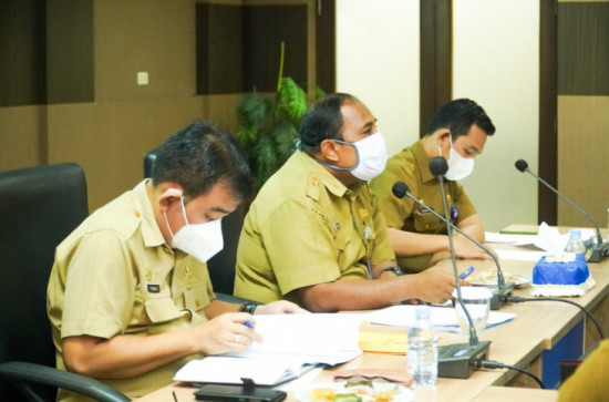 Tinggal Dua Hari, Bupati Kampar Pimpin Rapat pra penilaian Evaluasi SPBE 2021