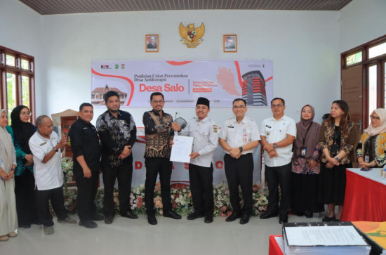 Dapatkan Nilai Tertinggi 95,5 di Riau, Desa Salo Resmi Menjadi Desa Percontohan Antikorupsi